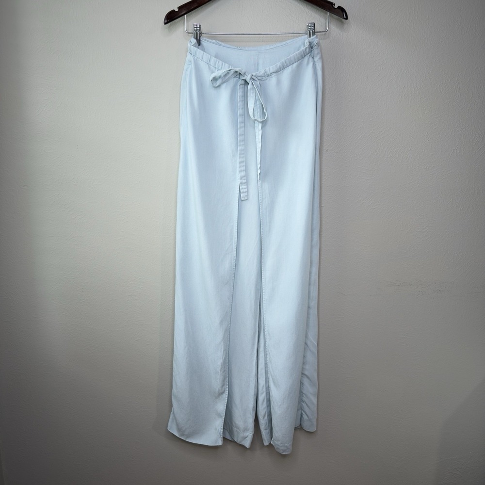 Nanette Lepore 8 Wraparound Wide Leg‎ Beach Boho Coastal Preppy Flowy Lagenlook
